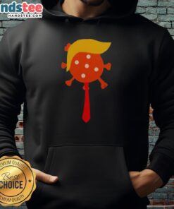 Nice The Deadliest Virus is Ignorance Trump Virus hoodie featuring bold graphic design and vibrant colors.