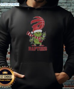 Alt Text: Toronto Raptors Christmas Grinch Santa Hat hoodie for the holidays 2025, perfect for fans and festive cheer.