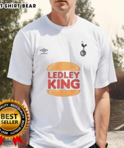 Nice Tottenham Hotspur X Ledley King Hamburger T-Shirt featuring bold graphics and team colors for loyal fans.