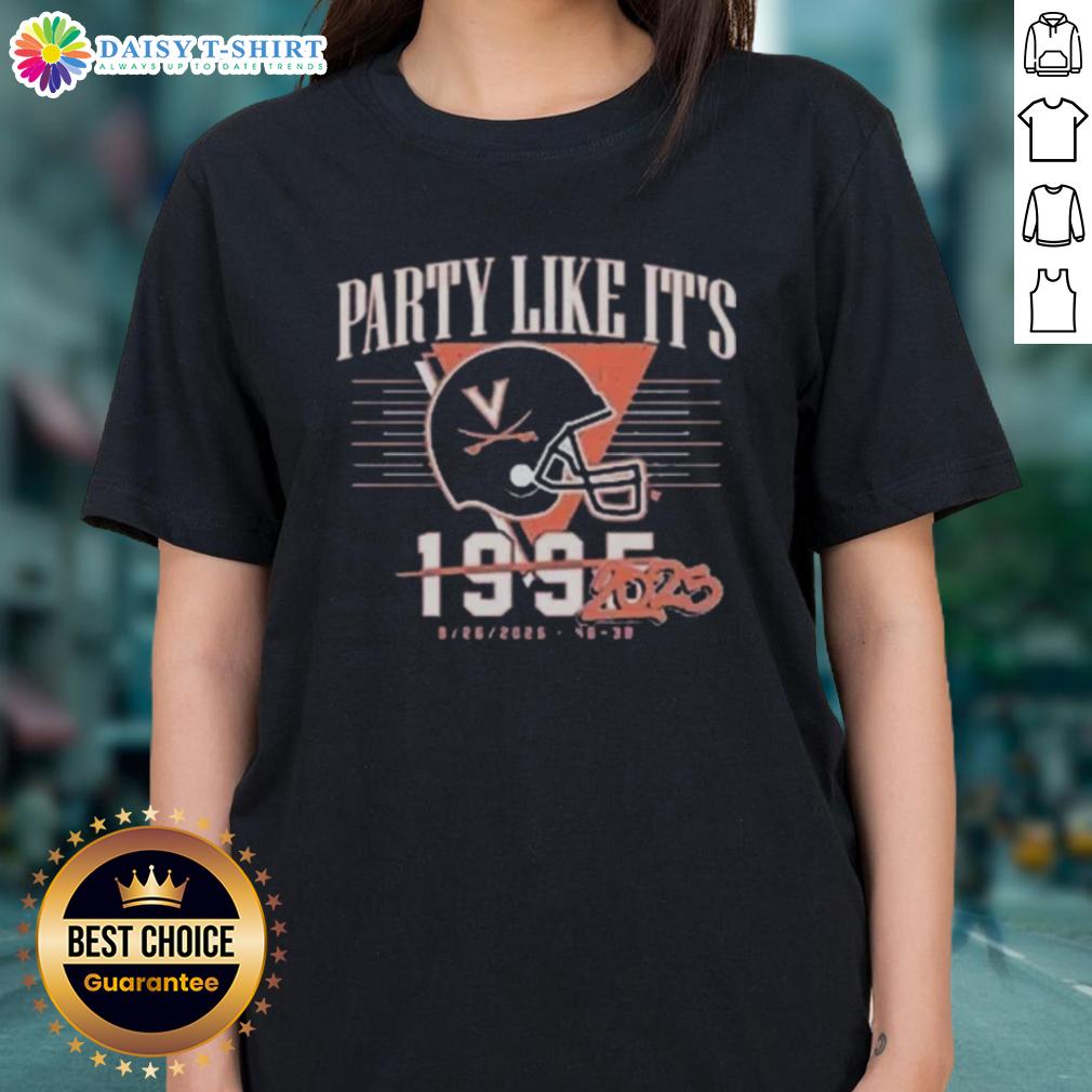 Nice Uva Football Party Like It'S 2025 Ladies Tee Alt Text: Ladies tee featuring 'Nice Uva Football Party Like It's 2025' design, perfect for game day and football fans.