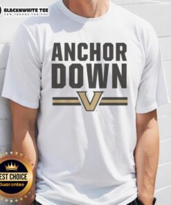Nice Vanderbilt Commodores Anchor Down T-Shirt featuring a bold design perfect for fans and game day attire.