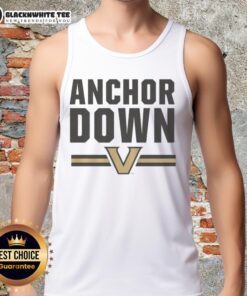 Vanderbilt Commodores Anchor Down tank top featuring the team logo, perfect for game day or casual wear.