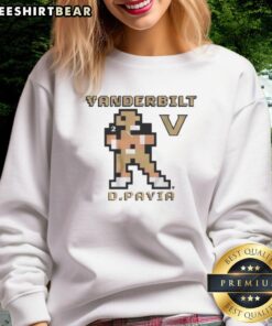 Retro Vanderbilt football sweatshirt featuring Diego Pavia design, perfect for fans and stylish sportswear enthusiasts.