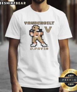 Retro Baller T-Shirt featuring Diego Pavia for Vanderbilt Football, showcasing a stylish design perfect for fans.