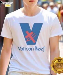 Nice Vatican Beef V Logo T-Shirt featuring a stylish design with the iconic V logo, perfect for casual wear.