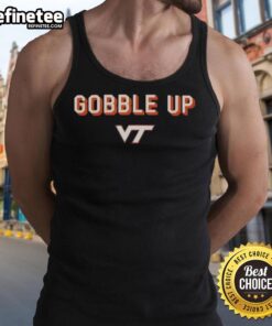 Nice Virginia Tech Hokies Gobble Up VT tank top featuring vibrant colors and team logo, perfect for game day attire.