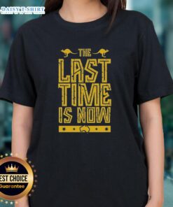 Alt Text: John Cena farewell 2025 Perth ladies tee featuring 'The Last Time Is Now' design, perfect for WWE fans.