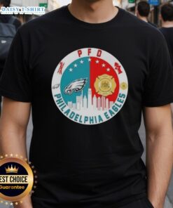 Good Pfd Philadelphia Eagles Football Skyline T-Shirt featuring a vibrant design showcasing the team's logo and city skyline.