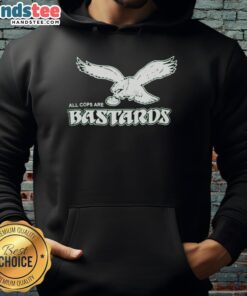 Official ACAB Eagles All Cops Are Bastards hoodie in black, featuring bold white lettering and a stylish design.