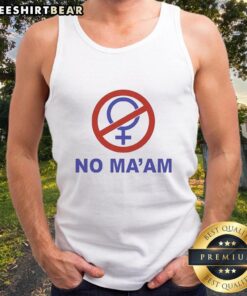 Al Bundy wearing a No Ma'am tank top, showcasing his iconic style from the classic TV show Married with Children.