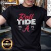Official Alabama Crimson Tide vs Georgia Bulldogs 2025 T-Shirt featuring score 24-21, perfect for fans of college football.