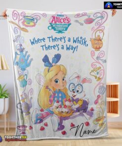 Official Alice’s Wonderland Bakery Disney Junior Blanket Fleece Customized Blanket
