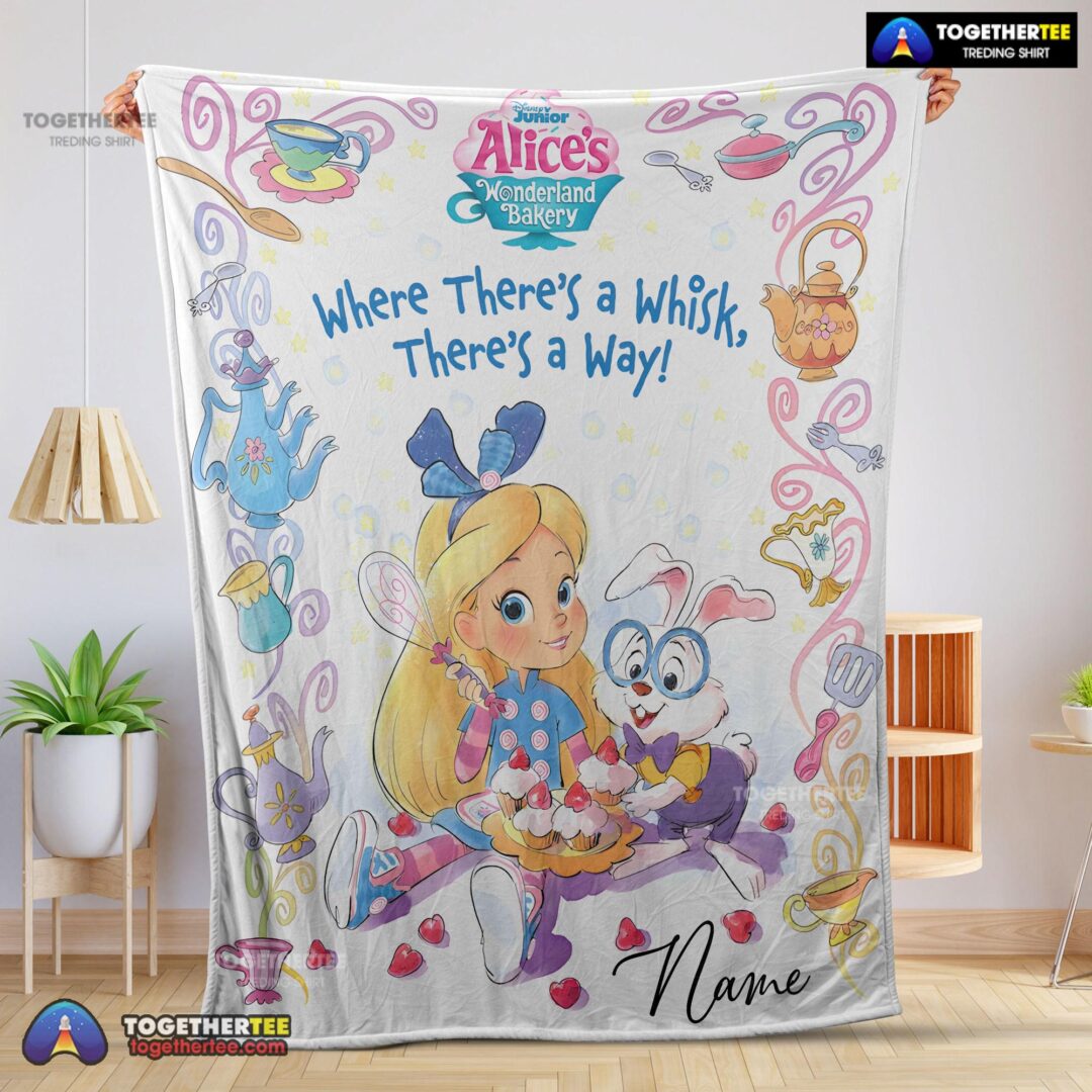 Official Alice's Wonderland Bakery Disney Junior Blanket Fleece Customized Blanket-mk-01