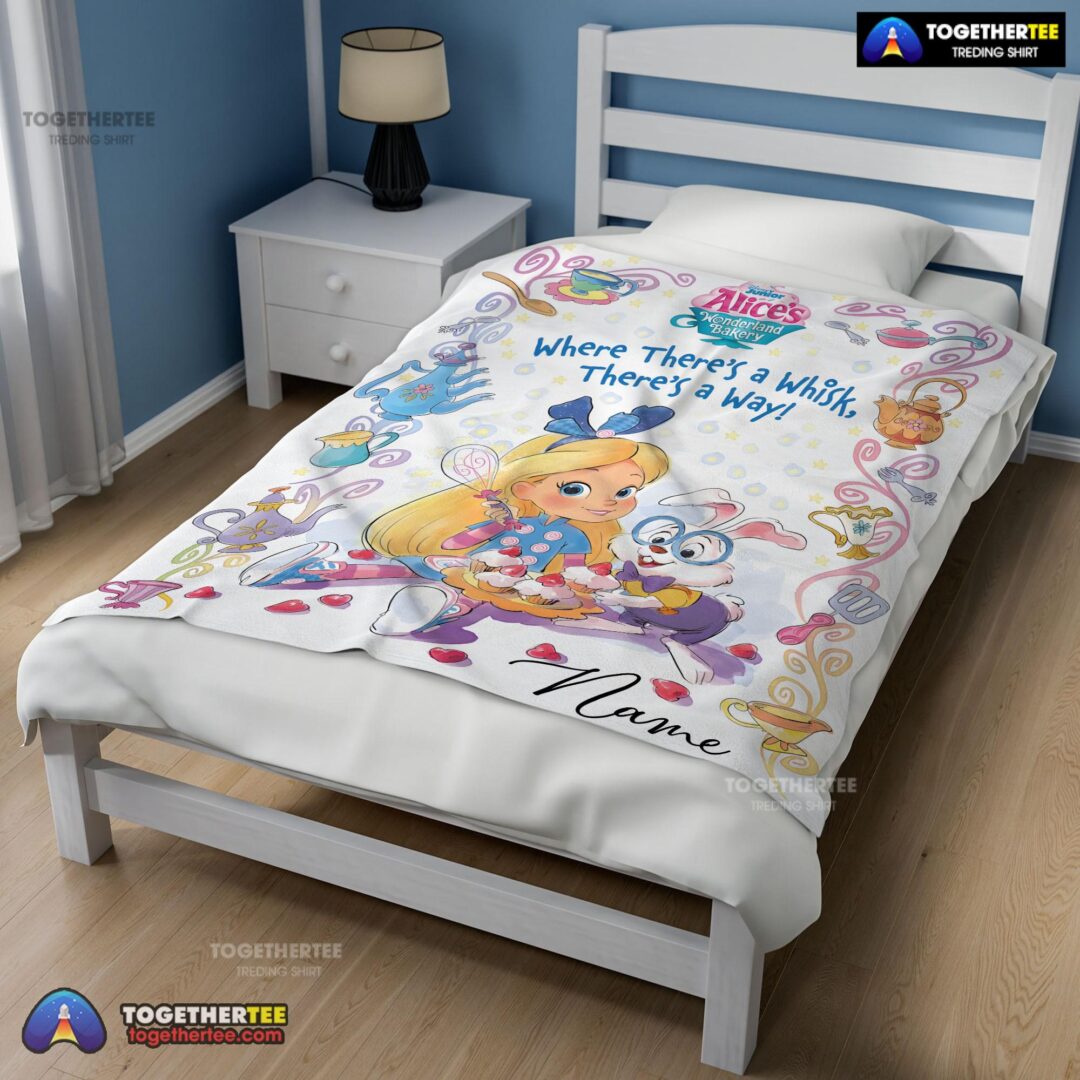 Official Alice's Wonderland Bakery Disney Junior Blanket Fleece Customized Blanket-mk-02