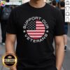 Official America Support Our Veterans T-Shirt featuring patriotic design and bold graphics honoring veterans.