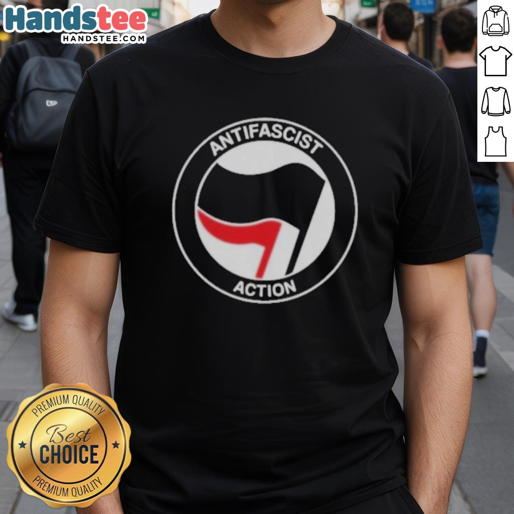 official-antifascist-action-antifa-t-shirt Official Antifascist Action Antifa T-Shirt featuring bold graphics and a message of anti-fascism for activism enthusiasts.