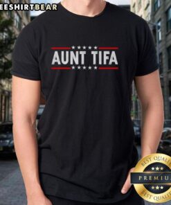 Official Aunt Tifa Logo T-Shirt featuring a stylish design perfect for fans and collectors of Aunt Tifa merchandise.
