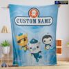 Official BBC The Octonauts Velveteen Cute Blanket Fleece Customized Blanket