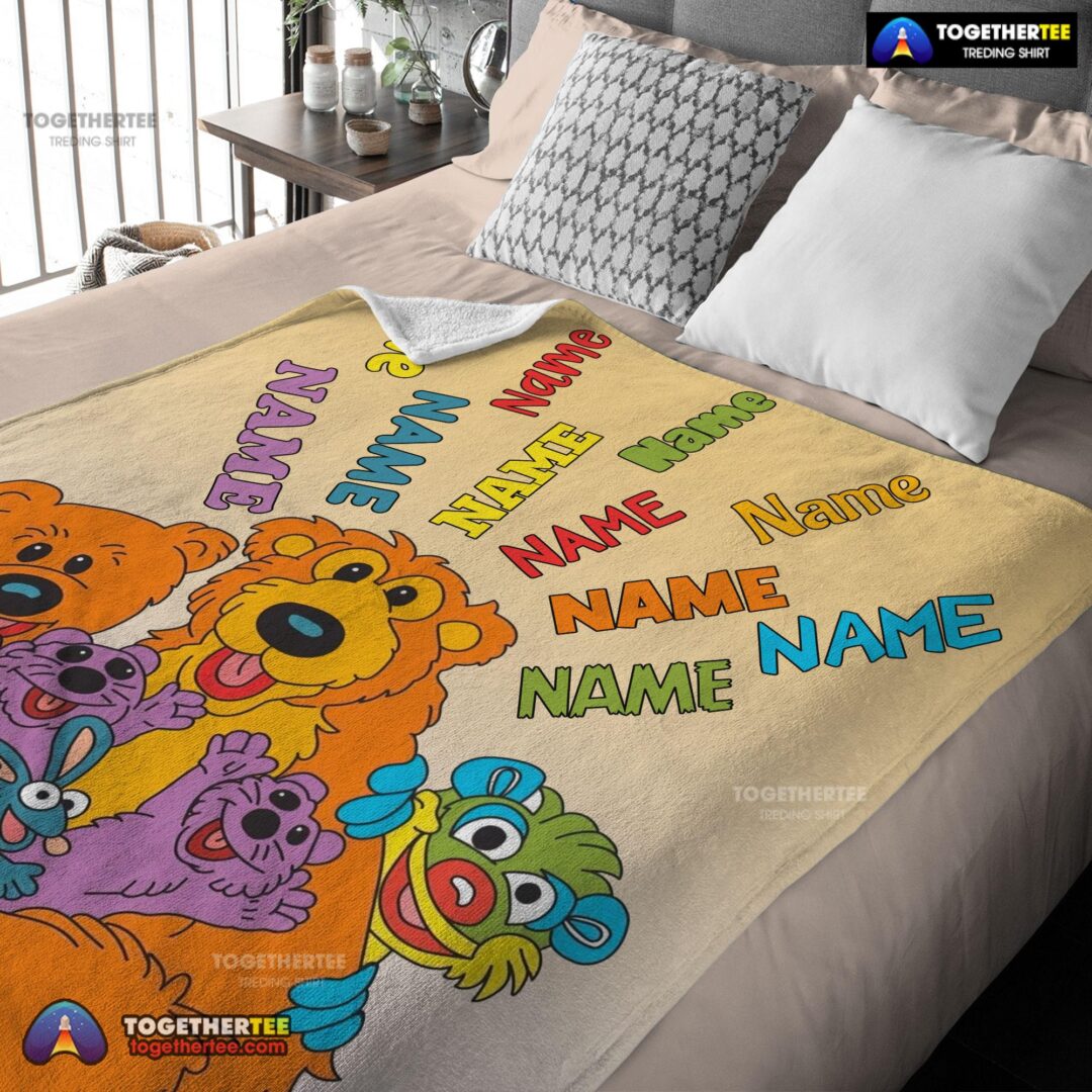 Official Bear In The Big Blue House Cartoon Blanket Fleece Customized Blanket-mk-01 (3)