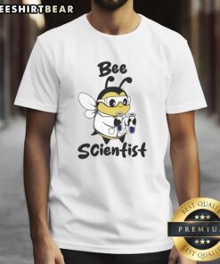 Official Bee Scientist T-Shirt featuring a vibrant bee graphic, perfect for bee lovers and environmental enthusiasts.