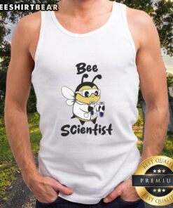 Official Bee Scientist Tank Top featuring a stylish bee graphic, perfect for bee enthusiasts and nature lovers.