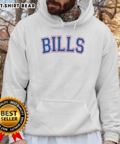 Official Bills Football Team Varsity Hoodie featuring team colors and logo, perfect for fans and game-day wear.