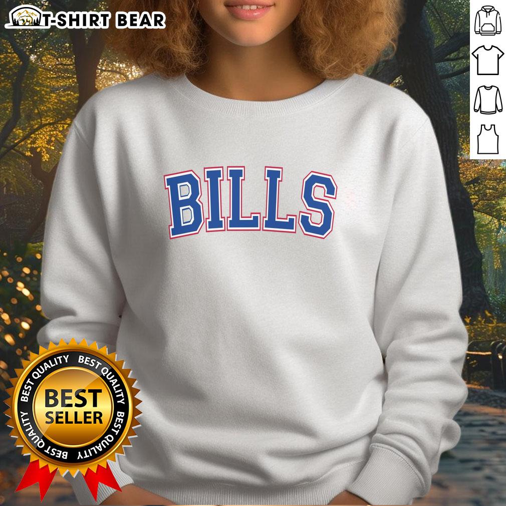 Official Bills Football Team Varsity Sweatshirt Official Bills Football Team varsity sweatshirt in blue, featuring team logo and stylish design, perfect for fans.