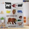Official Brown Bear Brown Bear What Do You See Blanket Fleece Customized Blanket