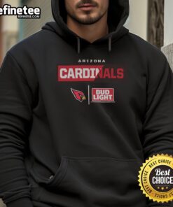 Official Bud Light Arizona Cardinals Team Hoodie featuring team colors and logo, perfect for game day or casual wear.
