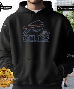 Official Bud Light Buffalo Bills hoodie featuring team colors and logo, perfect for fans and game day wear.