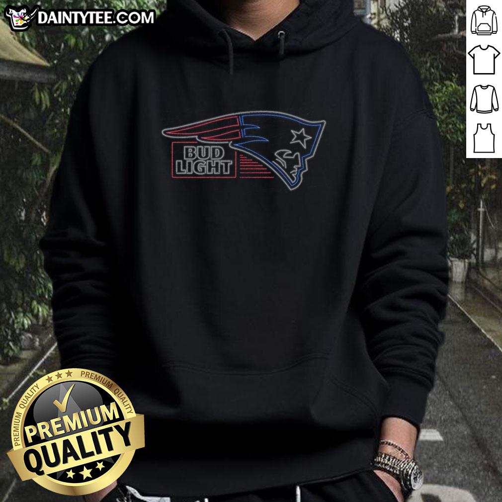 official-bud-light-new-england-patriots-hoodie Official Bud Light New England Patriots hoodie featuring team logo and colors, perfect for fans and game day wear.