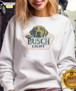 Official Busch Light Camo Dog Sweatshirt featuring a stylish camo design for pets, perfect for outdoor adventures.
