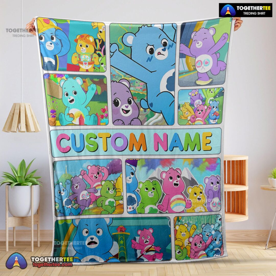 Official Care Bears Friends Blanket Fleece Customized Blanket