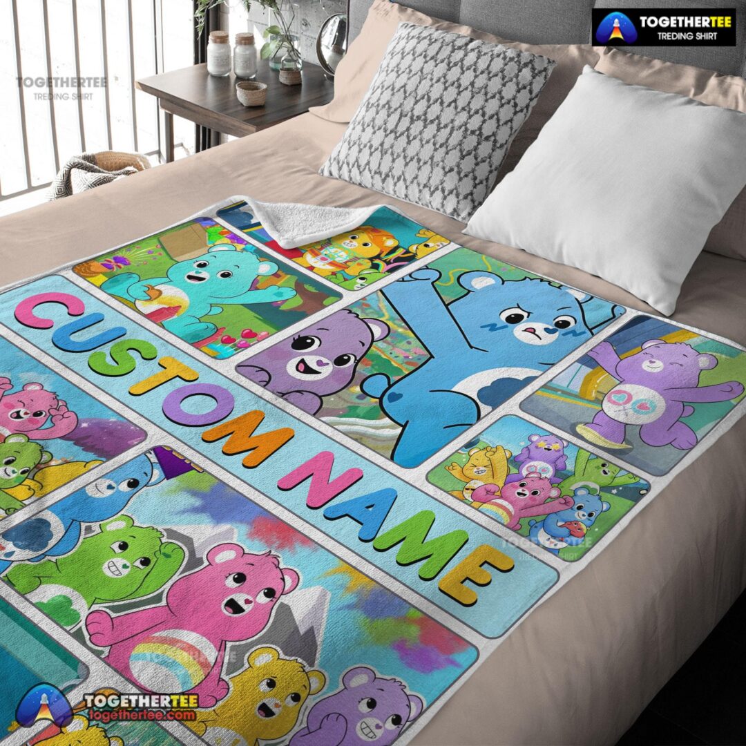 Official Care Bears Friends Blanket Fleece Customized Blanket