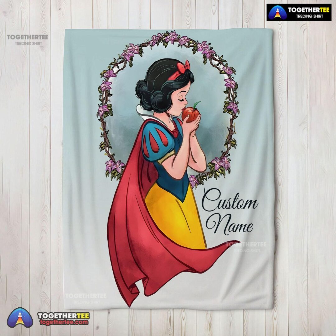 Official Cartoon Disney Snow White Princess Blanket Fleece Customized Blanket