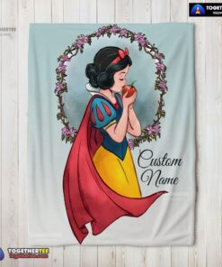 Official Cartoon Disney Snow White Princess Blanket Fleece Customized Blanket