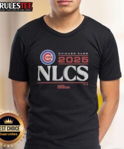 Alt Text: Official Chicago Cubs 2025 Division Series Winner Locker Room T-Shirt featuring team logo and celebratory design.