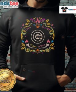 Alt Text: Official Chicago Cubs Da de los Muertos MLB Celebration Hoodie featuring vibrant colors and festive designs.