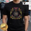 Official Chicago Cubs Da De Los Muertos MLB Celebration T-Shirt featuring vibrant skull graphics and team colors.