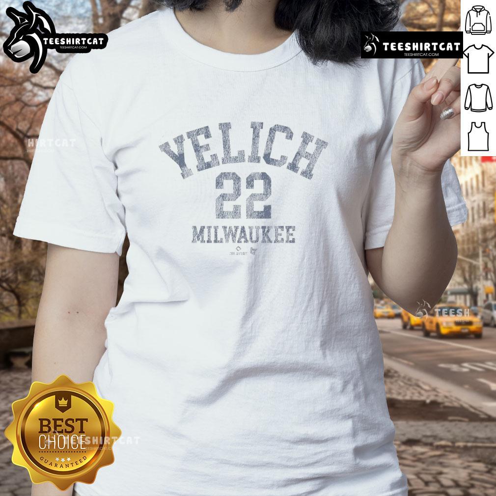 Official Christian Yelich October Ladies Tee Official Christian Yelich October Ladies Tee featuring a stylish design for fans of the Milwaukee Brewers.