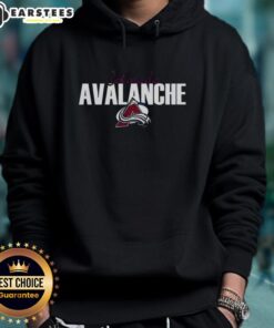 Official Colorado Avalanche Ice Hockey 1500th Anniversary Logo Hoodie featuring vibrant team colors and iconic logo design.