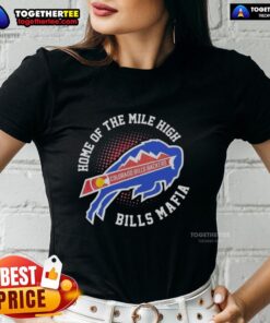 Official Colorado X Buffalo Bills Backers tee for ladies, celebrating Mile High Bills Mafia with stylish team spirit.