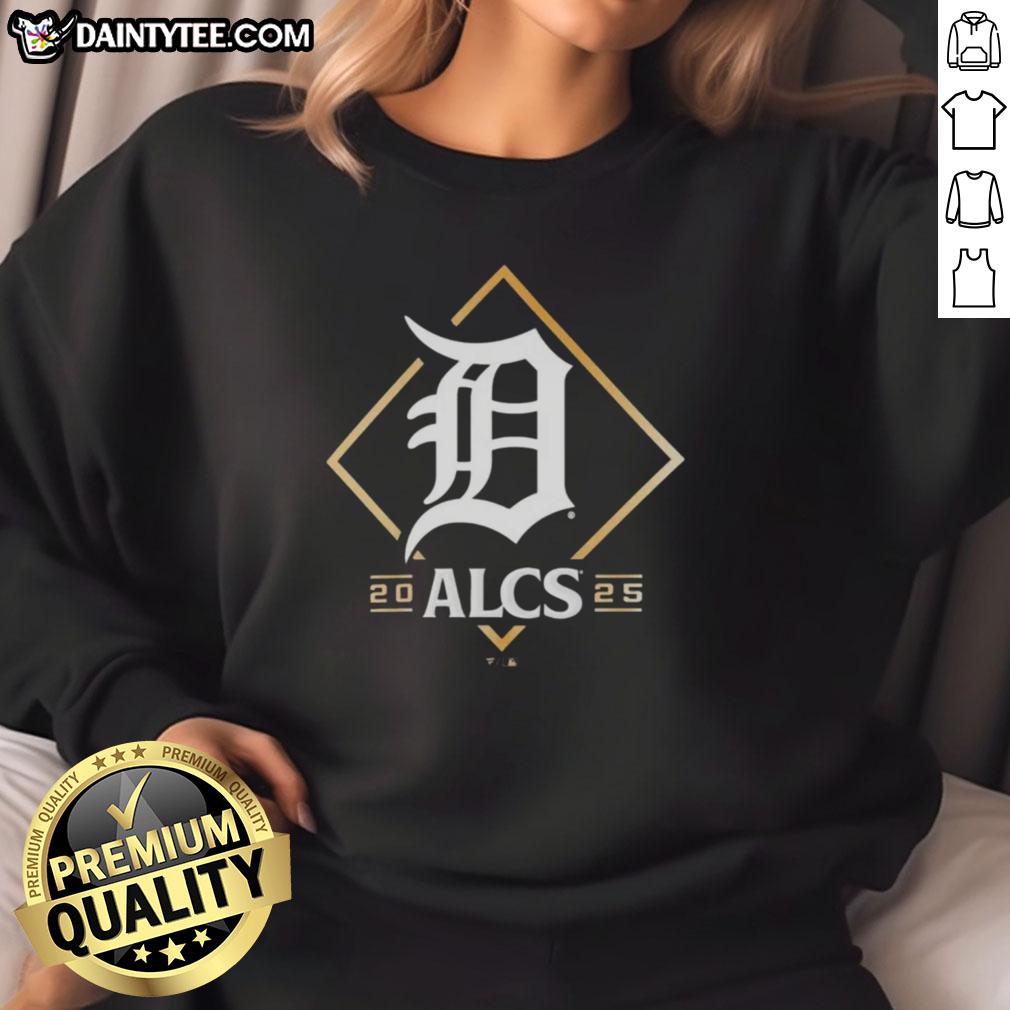 official-detroit-tigers-alcs-bound-2025-sweatshirt Official Detroit Tigers ALCS Bound 2025 sweatshirt featuring team logo and vibrant colors, perfect for fans.