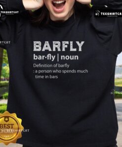 Official sweatshirt featuring the definition of 'Barfly' - a person who spends much time in bars, perfect for casual wear.