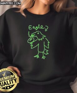Official Eagle Philadelphia Eagles Kelly Green Sweatshirt featuring vibrant team colors and logo, perfect for fans.