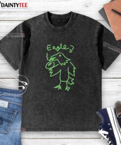 Alt Text: Official Philadelphia Eagles Kelly Green Washed T-Shirt featuring team logo, perfect for game day and casual wear.