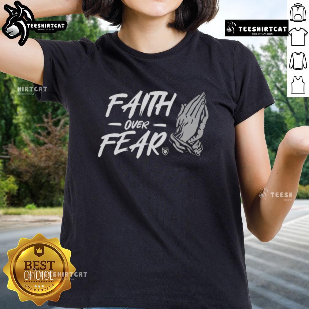 Official Faith Over Fear Hand Ladies Tee Official Faith Over Fear Hand Ladies Tee featuring a stylish design and empowering message for women.