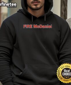 Official Fire Mike McDaniel Hoodie featuring bold design, perfect for fans supporting the Miami Dolphins coach.