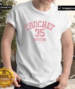Alt Text: Official Garrett Crochet October Crewneck T-Shirt in vibrant colors, perfect for fall fashion and cozy layering.