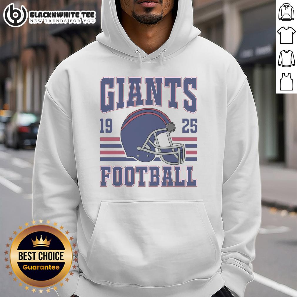 Official Giants Football Fan 1925 Hoodie Official Giants Football Fan 1925 Hoodie in blue, showcasing team logo and vintage design for dedicated fans.